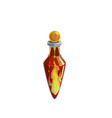 witch poison cartoon blazing magic elixir flask vector image vector image