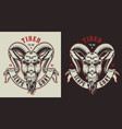 emblems with goat vector image