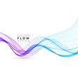 abstract colorful flowing wave lines vector image