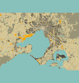 melbourne map vector image