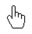 modern hand cursor icon on white background vector image