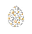 easter eggs vector image vector image
