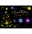 modern christmas tree vector image vector image