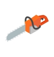 chainsaw icon isometric 3d style vector image