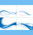 wave templates vector image vector image