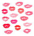 collection print of lips vector image