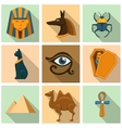 egypt icon set vector image vector image