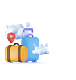 3d icon luggage vector image