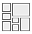 empty picture frames set on white background vector image vector image