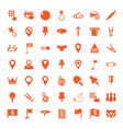 pin icons vector image vector image