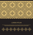golden celtic knots banner template vector image