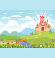 fairy tale castle vector image