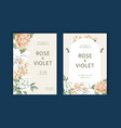thai flowers wedding card design vector image vector image