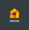 real estate house logo icon design template vector image