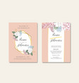 thai flowers wedding card design vector image vector image