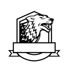 Rampant wolf Royalty Free Vector Image - VectorStock