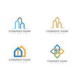 property and construction logo design vector image