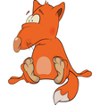 young fox cartoon vector image