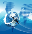 plane modern background vector image