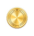 seal award gold icon blank medal vector image