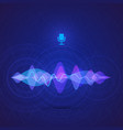 sound equalizer digital vote interface vector image