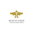 beautiful simple wing modern logo vector image vector image