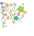 floral design elements vector image