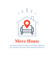 home delivery services move house find apartment vector image