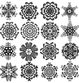 snowflakes vector image