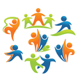 success leadership and victory vector image