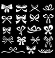bow set white vector image vector image