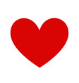 classic red heart template vector image