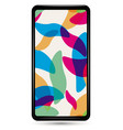 colorful abstract liquid paint background vector image
