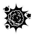 comic explosion isolated icon vector image