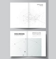 layout two a4 cover mockups templates vector image