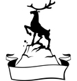 reindeer banner vector image