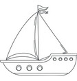 sailboat vector image vector image