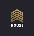 real estate house logo icon design template vector image vector image