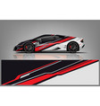 car decal wrap design vector image