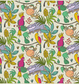 seamless pattern with cartoon african vector image