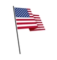 american flag vector image