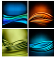 set of business elegant colorful abstract vector image
