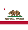 flag usa state california vector image