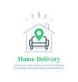 home delivery services move house find apartment vector image