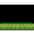 soccer field with copy space vector image vector image