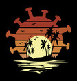 summer beach in pandemic vector image