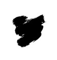 black paint ink brush stroke or shape vector image vector image