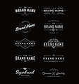 vintage logo insignia and badges vector image