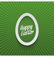 easter realistic paper egg label with type vector image