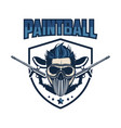 paintball logo vector image vector image